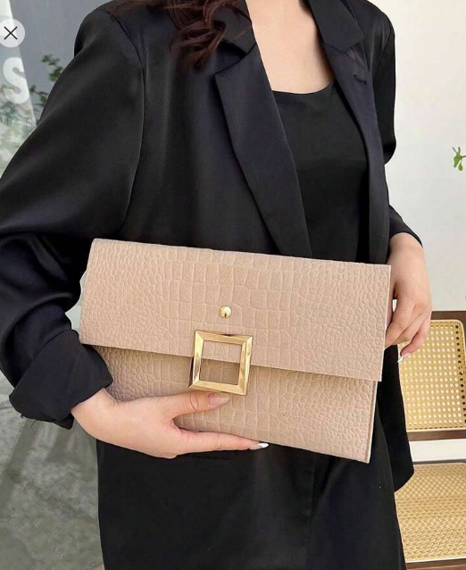 Shein Small Niche Design Fashion Alligator Grain Envelope Bag +
