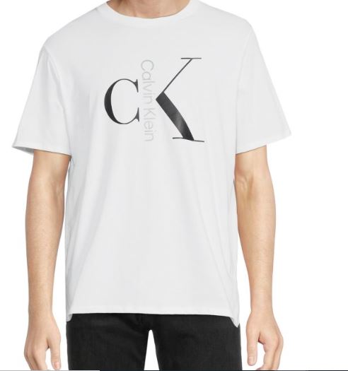 CK. Logo Crewneck Graphic Tee, XXL */#