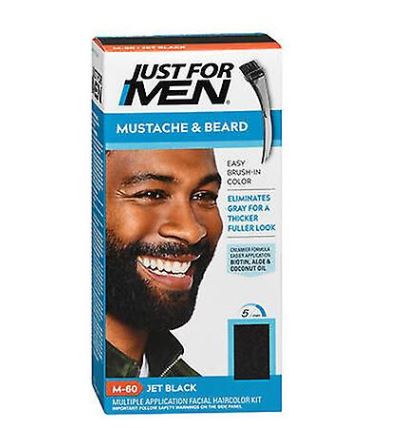 Just For Men Color Gel Mustache Beard Sideburns, Jet Black /