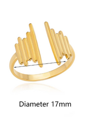 Shein Geometric Decor Cuff Ring>