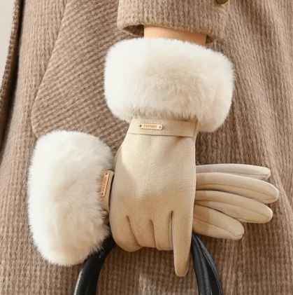 Shein 1 Pair Winter Outdoor Gloves, Thermal Lined Gloves /