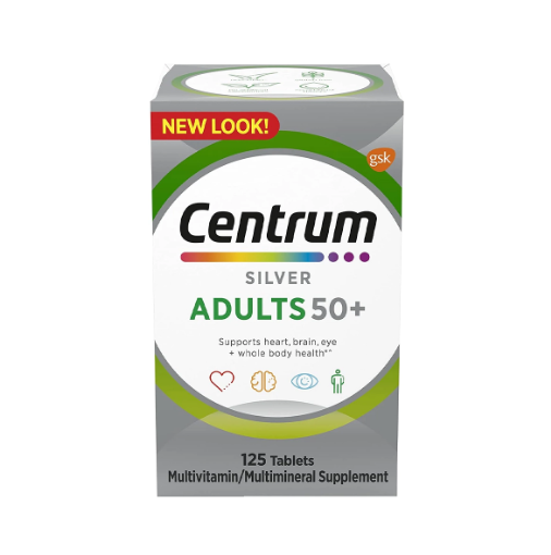 Centrum Silver Adults 50+ Multivitamin/Multimineral Supplement, 125 Tab -.
