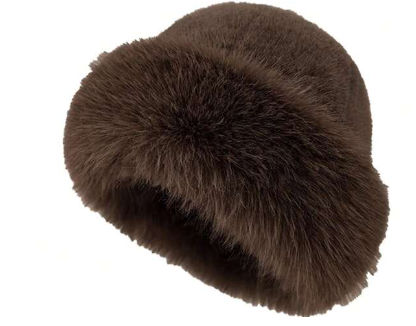 Shein 1pc Women Winter Furry Hat -.