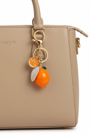 Shein Keychain Fruit Lemon Accessories  Purse Charms ---