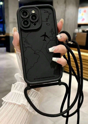 Luxury Textured Thicker Anti-Drop Handmade Woven Lanyard Detachable Shoulder Strap For Iphone>
