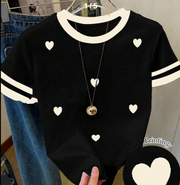 Shein Fitted Fabric Short Round Neck T-Shirt, 14T -.