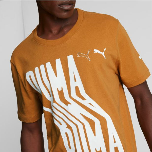 Puma Wavy Baby Men's Logo Tee, L /#