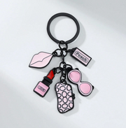 Shein Alloy Lipstick Shaped Keychain -.
