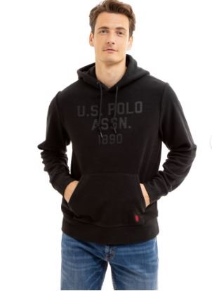 U.S. Polo Men's Polar Fleece Hoodie, XL /