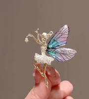 1 pc Enamel Painted Butterfly Brooch For Women, Korean Fashion Versatile Elegant Brooch