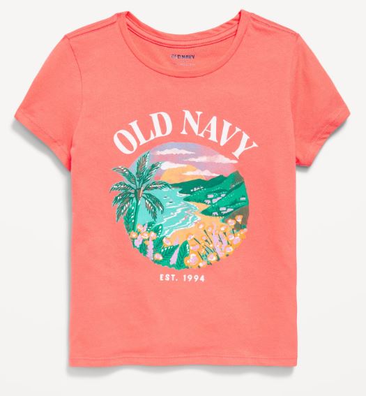 Old Navy Short-Sleeve Logo-Graphic T-Shirt for Girls, 6-7T /