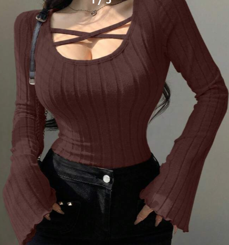 Shein  Cross Detail  T-Shirt, S-.