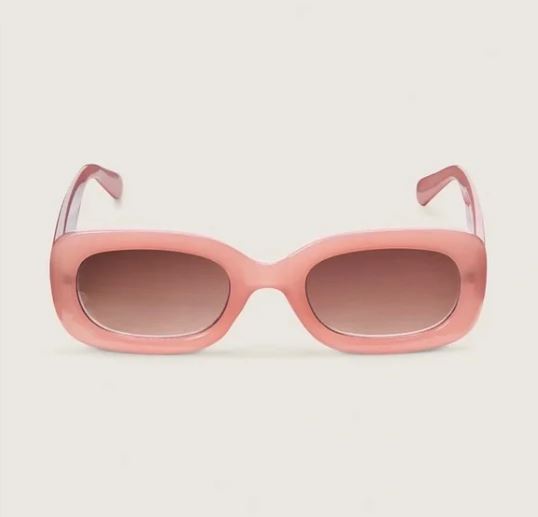 Victoria's Secret Pink Retro Rectangle Sunglasses, Pink */