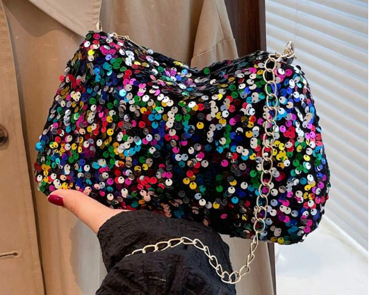 Shein Luxury Designer Shoulder Bags Pu Leather Evening Clutch Bag +