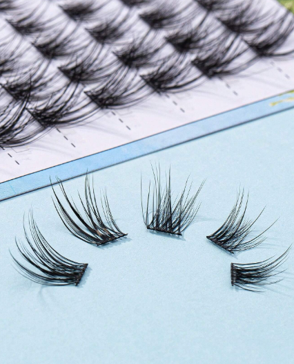 Shein 10 Rows 100 Clusters Fox-Style False Eyelashes, Code: XF-W9-10 +