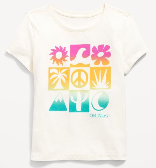 Old Navy Short-Sleeve Logo-Graphic T-Shirt for Girls, 5T +