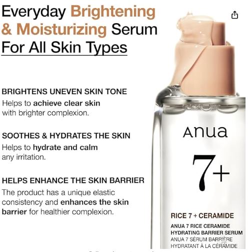 ANUA 7 Rice Ceramide Hydrating Barrier Serum -.
