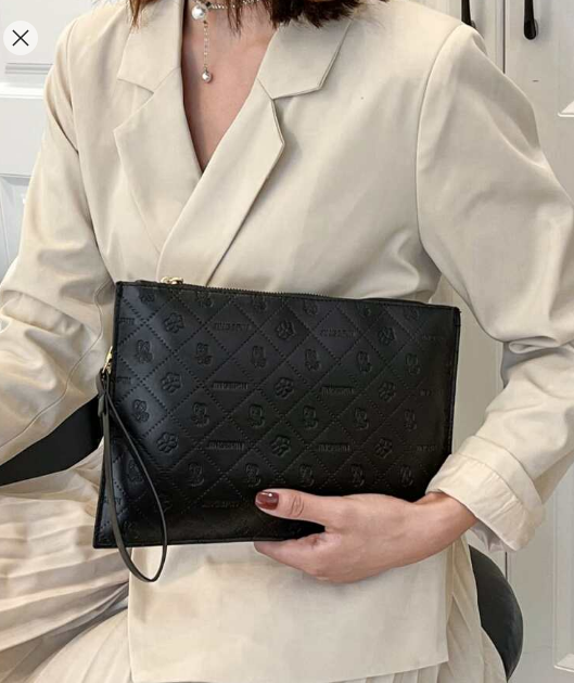 Shein Geometric Pattern Fashion Pu Square Bag +