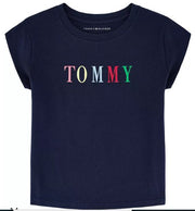 Tommy Big Girls Embroidered Short Sleeve Boxy T-shirt, 12-14T +
