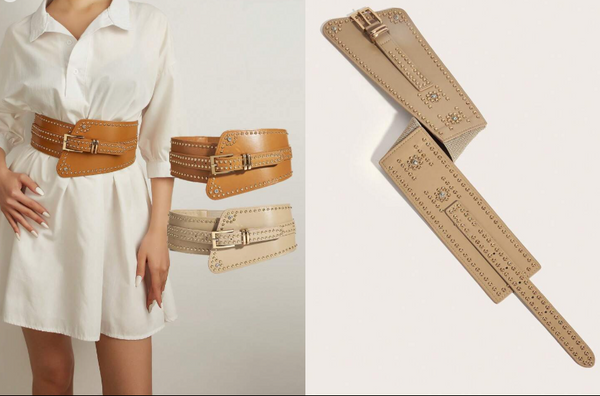 Shein 1pc Rhinestone Embellished Waist Belt +