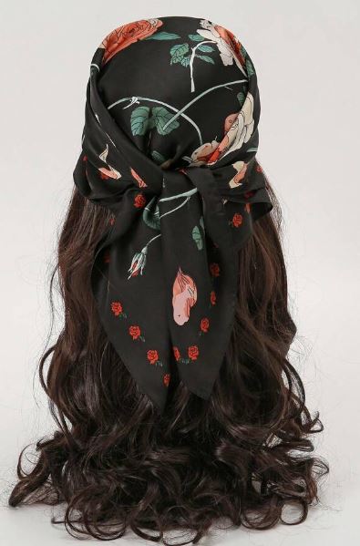 Shein 1pc Women Floral Pattern Fashionable Bandana */