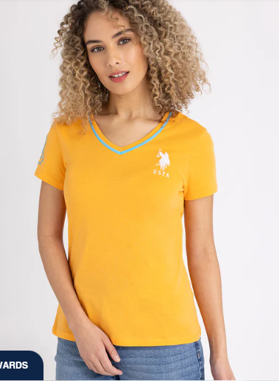 U.S. Polo Triple Crown V-Neck T-shirt