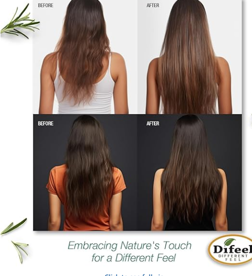 Difeel Rosemary and Mint Premium Hair Oil with Biotin, 75ML +