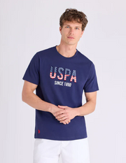 U.S. Polo Embossed Wordmark Jersey T-Shirt, L