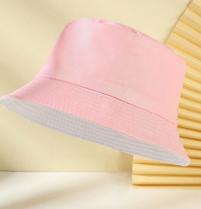 Shein Reversible Solid Color Bucket Hat >
