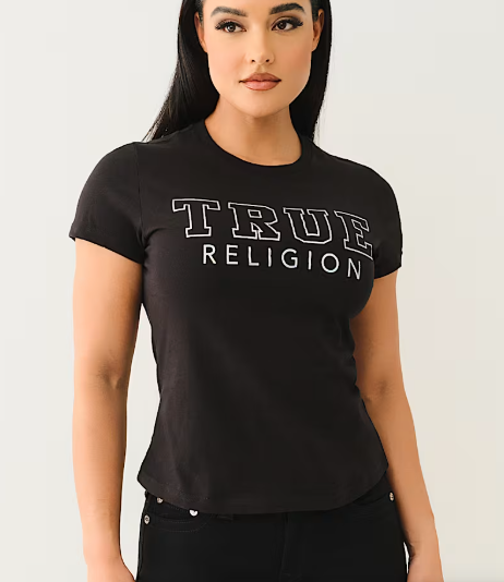 True Religion Iridescent Logo Tee, S +