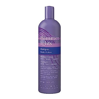 Clairol Professional Shimmer Lights Shampoo Blonde & Silver 16 Fl Oz +