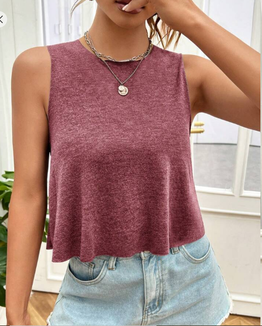 Shein Ezwear Solid Tank Top, L +