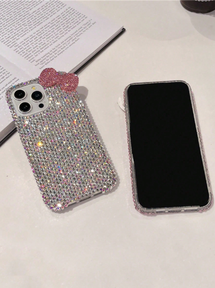 Luxury High-End 3D Rhinestone Bow Phone Case>