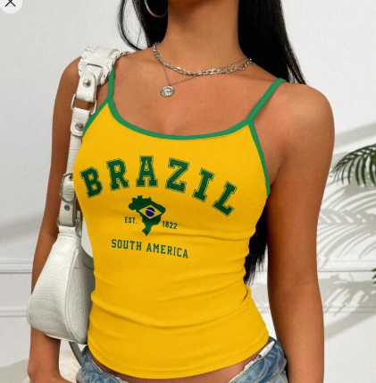 Shein Brazil Letter Graphic Camisole Top +