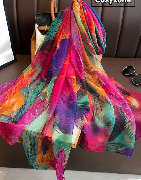 Shein 1pc Women's Chiffon Scarf +