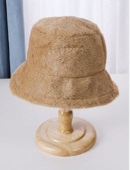 Shein 1pc Faux Fur Lined Bucket Hat /