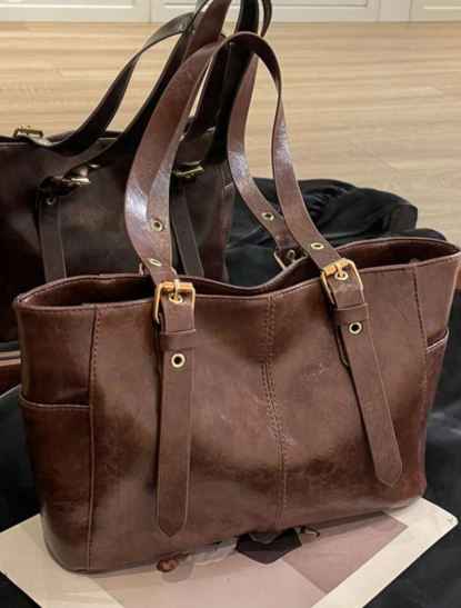 Shein Minimalist Fashion Large Capacity Underarm Tote Bag +