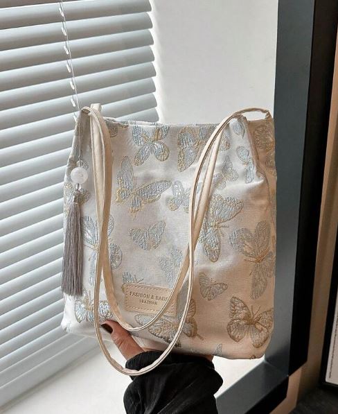 Shein Vintage Canvas Crossbody Bag +