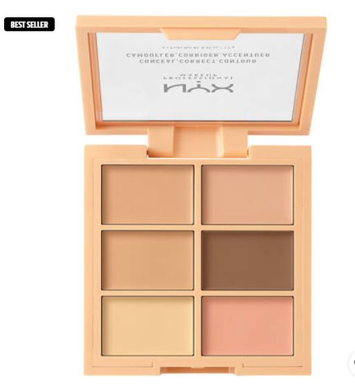 NYX Conceal Correct Contour Palette 3CP01 Light 0.05 Oz/