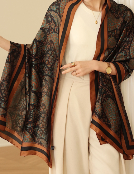 Shein 1pc Paisley Print Scarf +