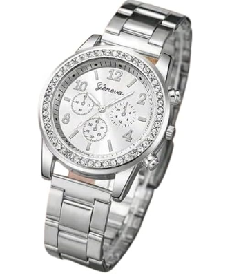 Shein Women's Wrist Watch -Stainless Steel Band - Japanese Quartz Movement, +