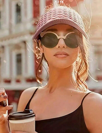 Shein 1pc Women's Fishscale Vented Baseball Cap +