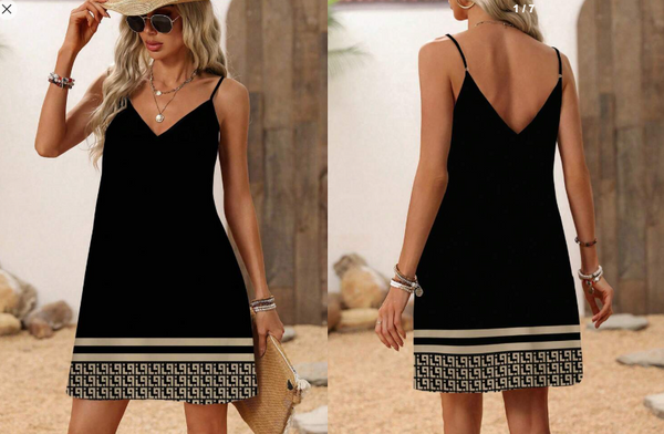 Shein Classic Floral Print Casual Loose Plus Size Dress, 3XL +