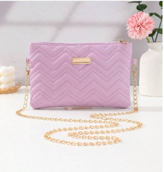 Shein Chevron Square Bag Mini Zipper */