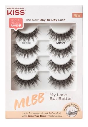 KISS My Lash But Better 4-Pair Multipack - So Real /