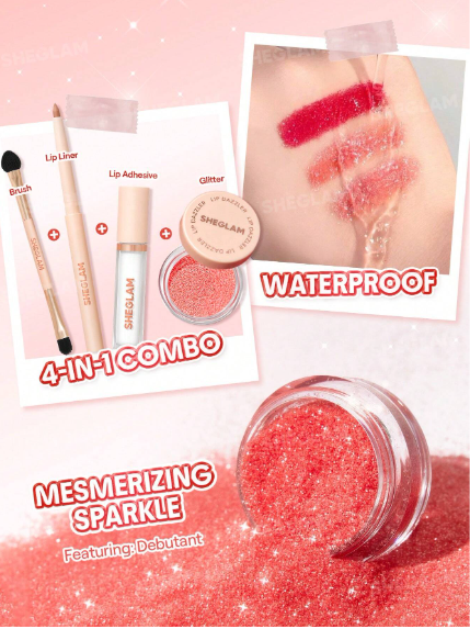 Sheglam Lip Dazzler Glitter Kit - Curtain Call -.