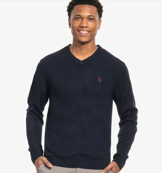 U.S. Polo Soft V-Neck Sweater, XXL +