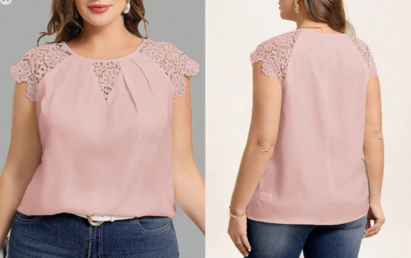 Shein Plus Size Women's Solid Color Simple Daily Shirt, 1XL +