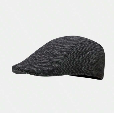 Shein British Style Octagonal Cap, Painter Hat, Newsboy Cap For Men