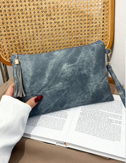 Shein Women's Bag Tassel Shoulder Handheld Small Square Bag +